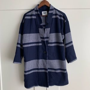 Oversized plaid coat